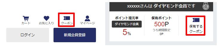 マイページへのリンク
