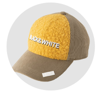 ブラック&ホワイト(BLACK & WHITE)キャップ・バイザー