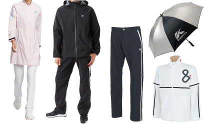 ゴルフウェア 雨の日のゴルフコーデ