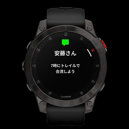 gamin epix Sapphire Carbon Gray DLC Ti / Black