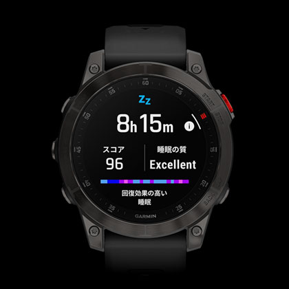 garmin epix Sapphire Carbon Gray DLC Ti / Black