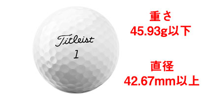 ゴルフボールのルール