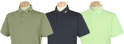 ストレッチ性のある半袖ポロシャツ