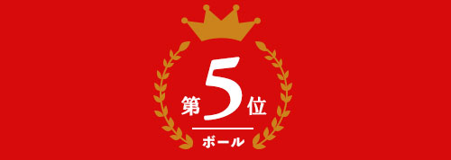 ゴルフボール部門 第5位