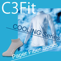 C3Fit ペーパーファイバーソックス&クーリングシリーズ