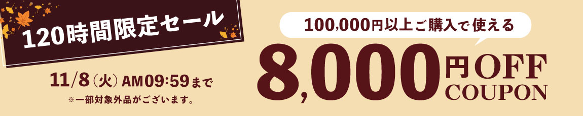 8000円OFFクーポン