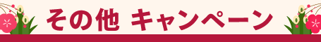 その他 キャンペーン 新春初売りセール 2026