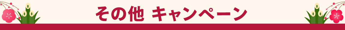 その他 キャンペーン 新春初売りセール 2026
