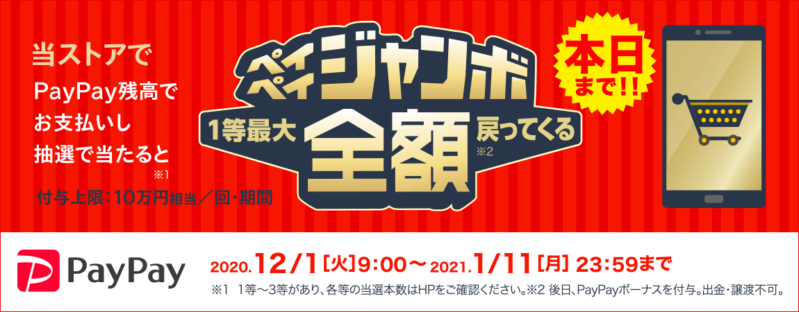 12月ペイペイジャンボ（オンライン）