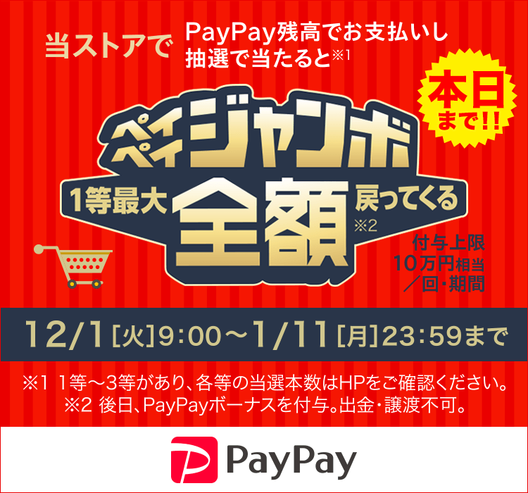 12月ペイペイジャンボ（オンライン）