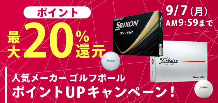 【ポイント最大20％還元】人気メーカーのゴルフボールがポイントUP↑↑