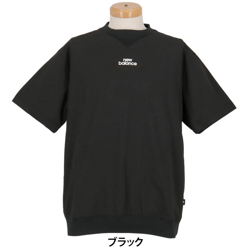 ニューバランスゴルフ　メンズ スウェット クルーネック 半袖 プルオーバー 012-6264001　2026年モデル 商品外観 正面