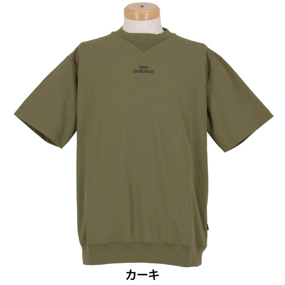ニューバランスゴルフ　メンズ スウェット クルーネック 半袖 プルオーバー 012-6264001　2026年モデル 商品外観 正面