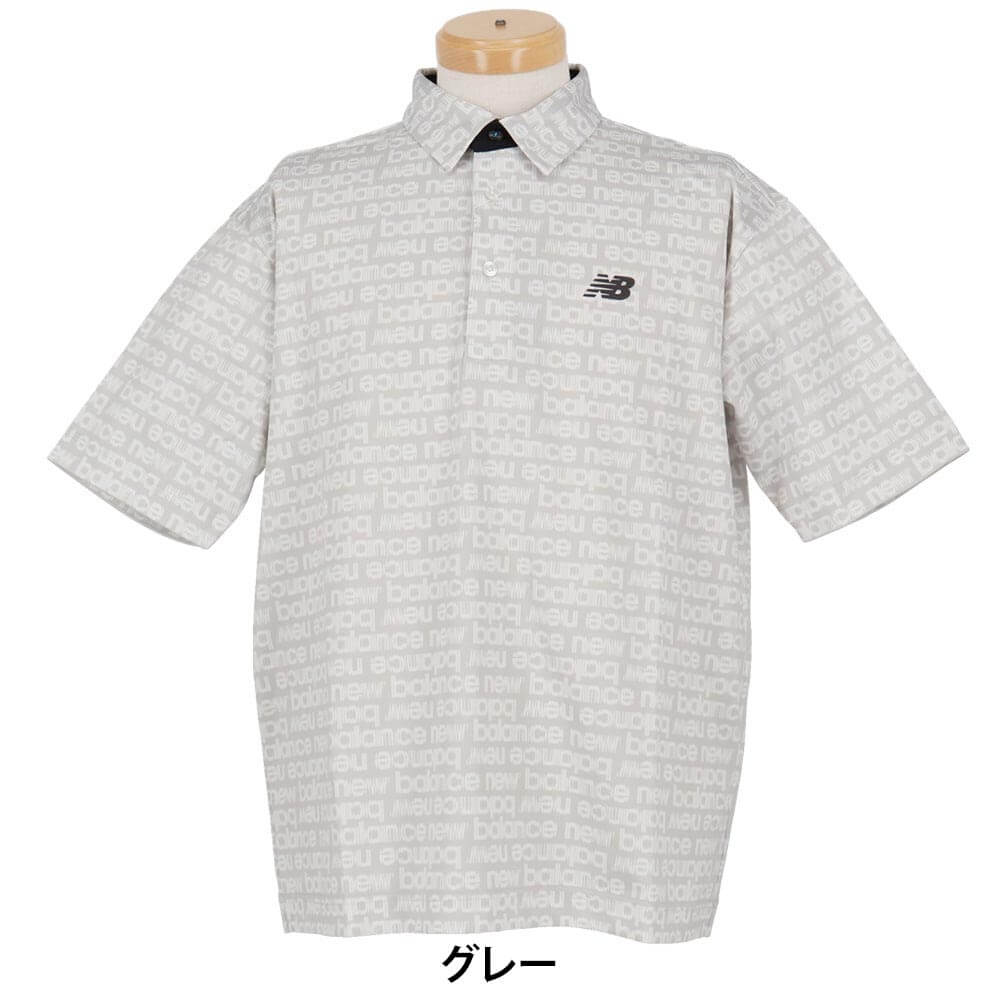 ニューバランスゴルフ　メンズ 総柄 半袖 ポロシャツ 012-6268001 ゴルフウェア 詳細5