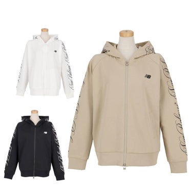 ニューバランスゴルフ　レディース シグネチャーロゴ スウェット フルジップ 長袖 フーディー 012-6262503　2026年モデル 詳細1