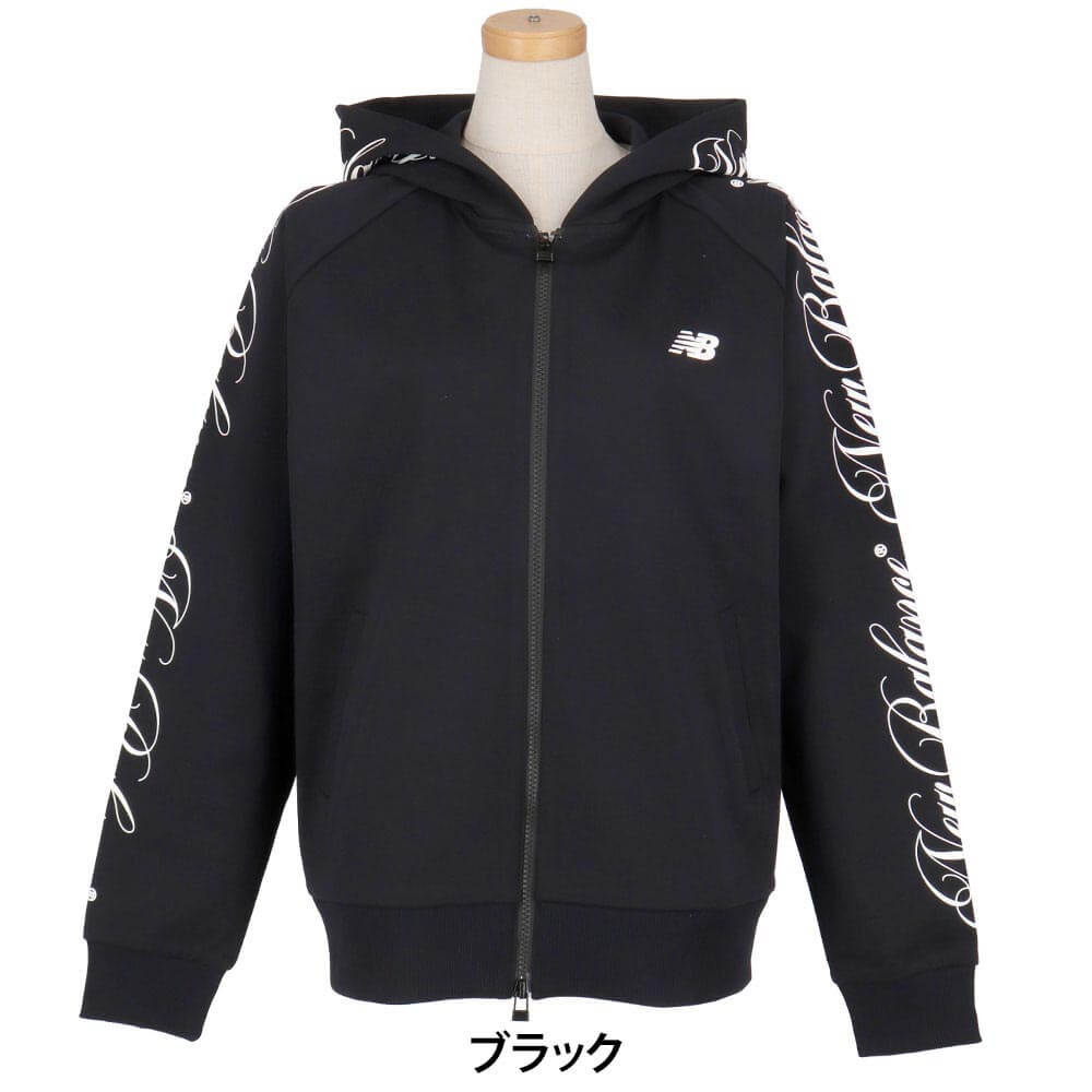 ニューバランスゴルフ　レディース シグネチャーロゴ スウェット フルジップ 長袖 フーディー 012-6262503　2026年モデル 詳細2