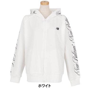 ニューバランスゴルフ　レディース シグネチャーロゴ スウェット フルジップ 長袖 フーディー 012-6262503　2026年モデル 詳細5