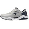 ミズノ MIZUNO　ネオインパクト エナジー ボア メンズ スパイクレス ゴルフシューズ 51GM2683 01　2026年モデル グレー×ネイビー