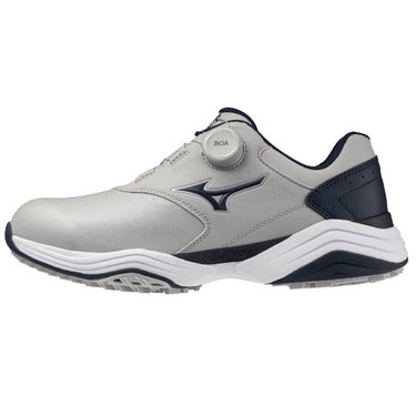 ミズノ MIZUNO　ネオインパクト エナジー ボア メンズ スパイクレス ゴルフシューズ 51GM2683 01　2026年モデル グレー×ネイビー