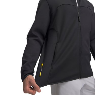 アンダーアーマー メンズ ミッドレイヤー フルジップ ジャケット 6015271 001 BLK/BLK 商品外観 背面