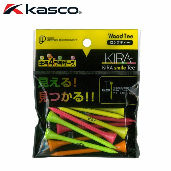 キャスコ KIRA キラ スマイル ウッド ティー ロング 70mm（10本入り）