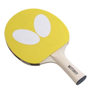 バタフライ Butterfly　バタフライ ロゴラケット 卓球ラバー張りラケット 77360 イエロー（085） イエロー（085）
