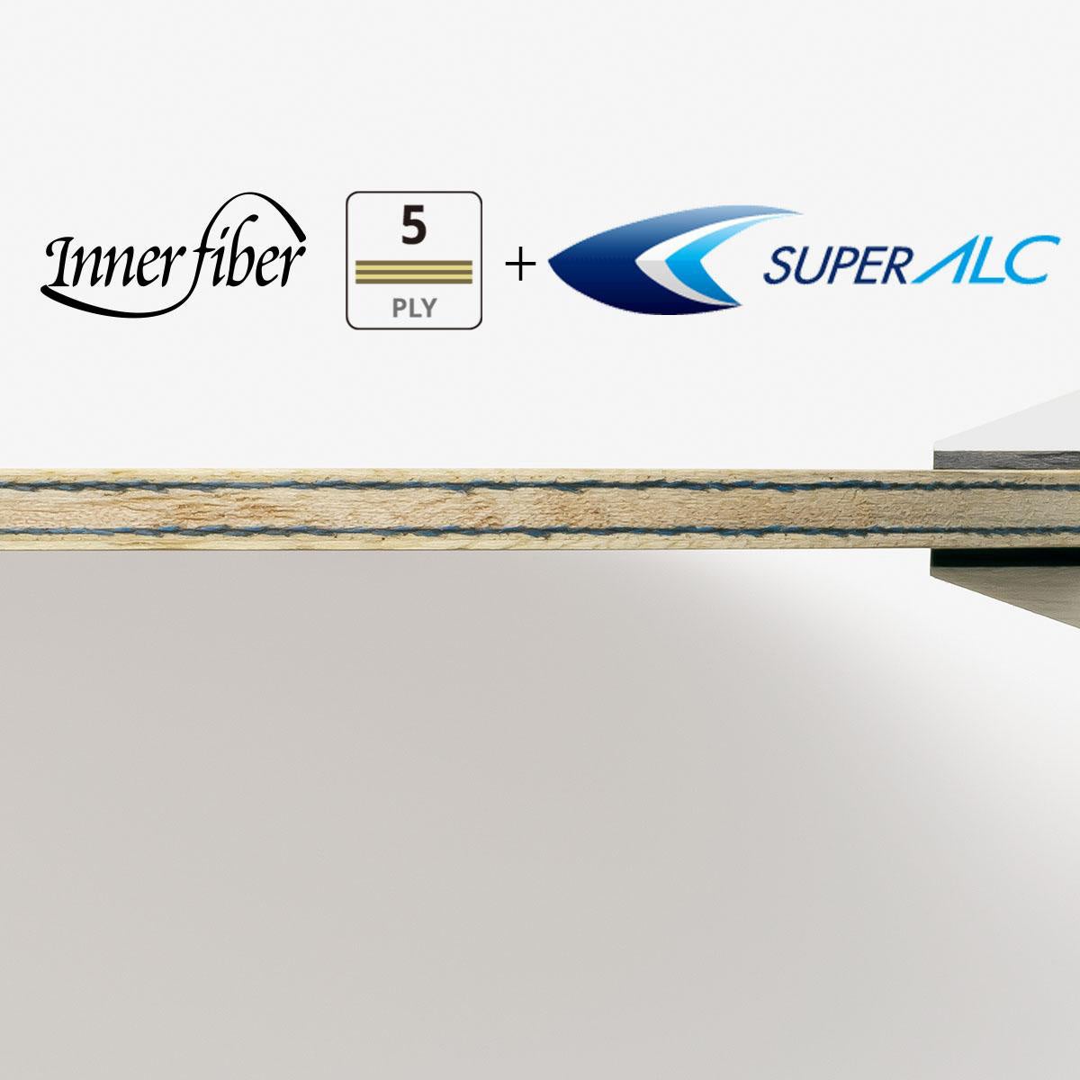 バタフライ Butterfly　張本智和 インナーフォース SUPER ALC 卓球シェークラケット ブルー 詳細8