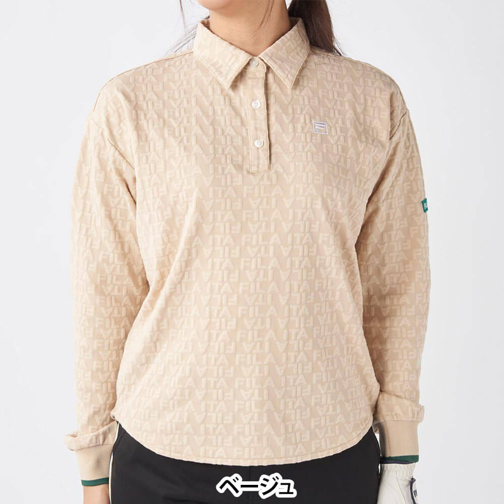 フィラ FILA　レディース 長袖 ポロシャツ 795-500　2025年モデル 詳細2