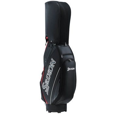 スリクソン SRIXON　軽量モデル メンズ キャディバッグ GGC-S215 ブラック/ホワイト　2026年モデル キャディバッグ 全体 正面・側面