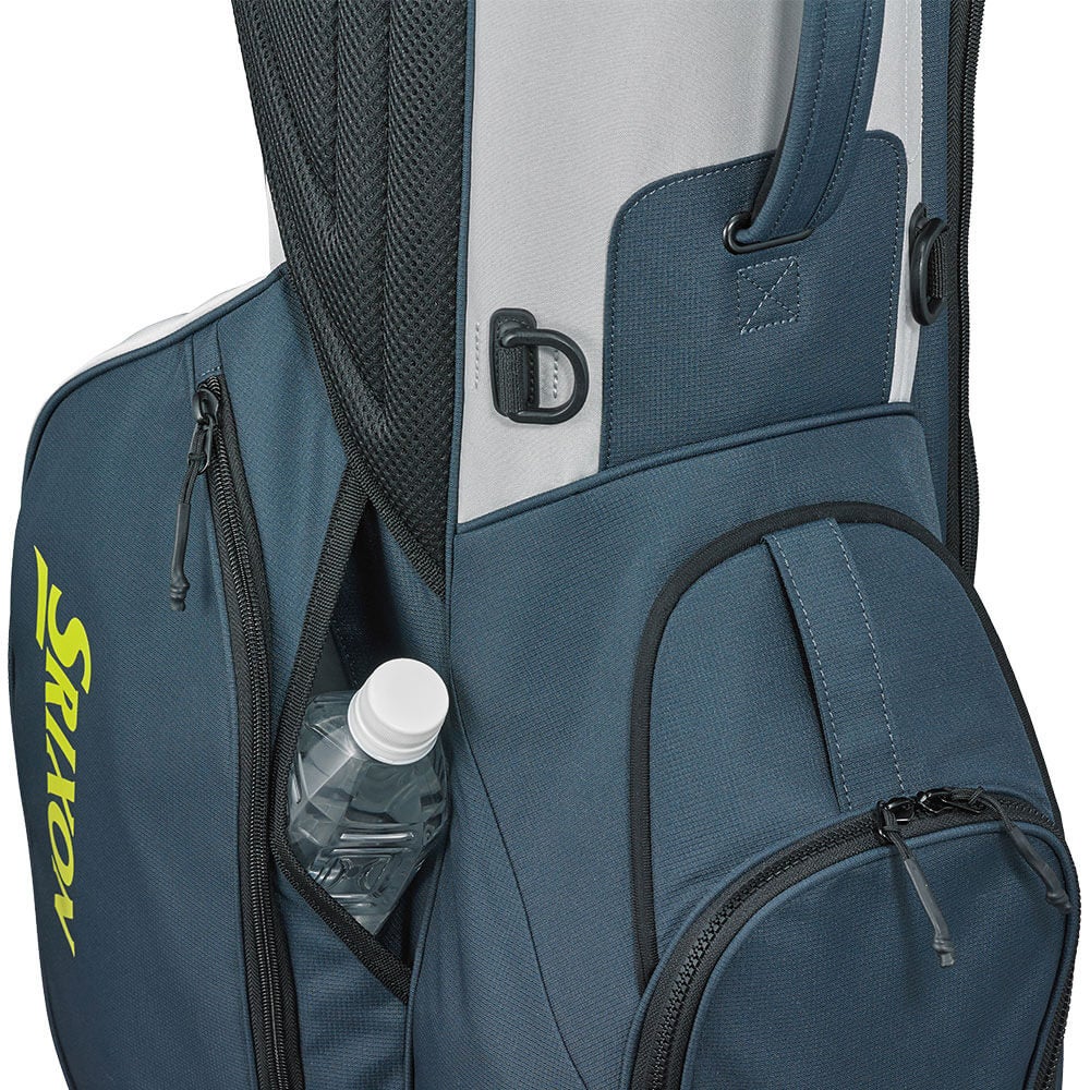 スリクソン SRIXON　軽量モデル メンズ スタンド キャディバッグ GGC-S223 チャコールグレー　2026年モデル サイドポケット ディテール