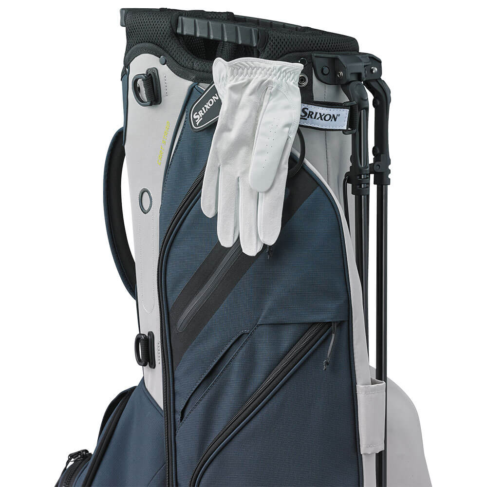 スリクソン SRIXON　軽量モデル メンズ スタンド キャディバッグ GGC-S223 チャコールグレー　2026年モデル グローブホルダー・アクセサリー装着イメージ