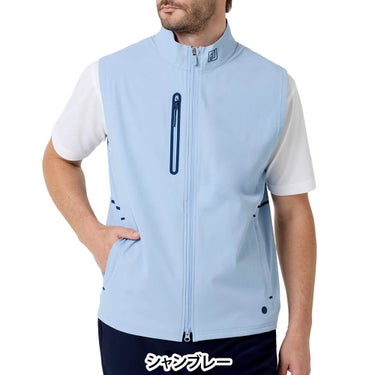 フットジョイ FootJoy　メンズ フルジップ ベスト FJ-S26-M02　2026年モデル 詳細2