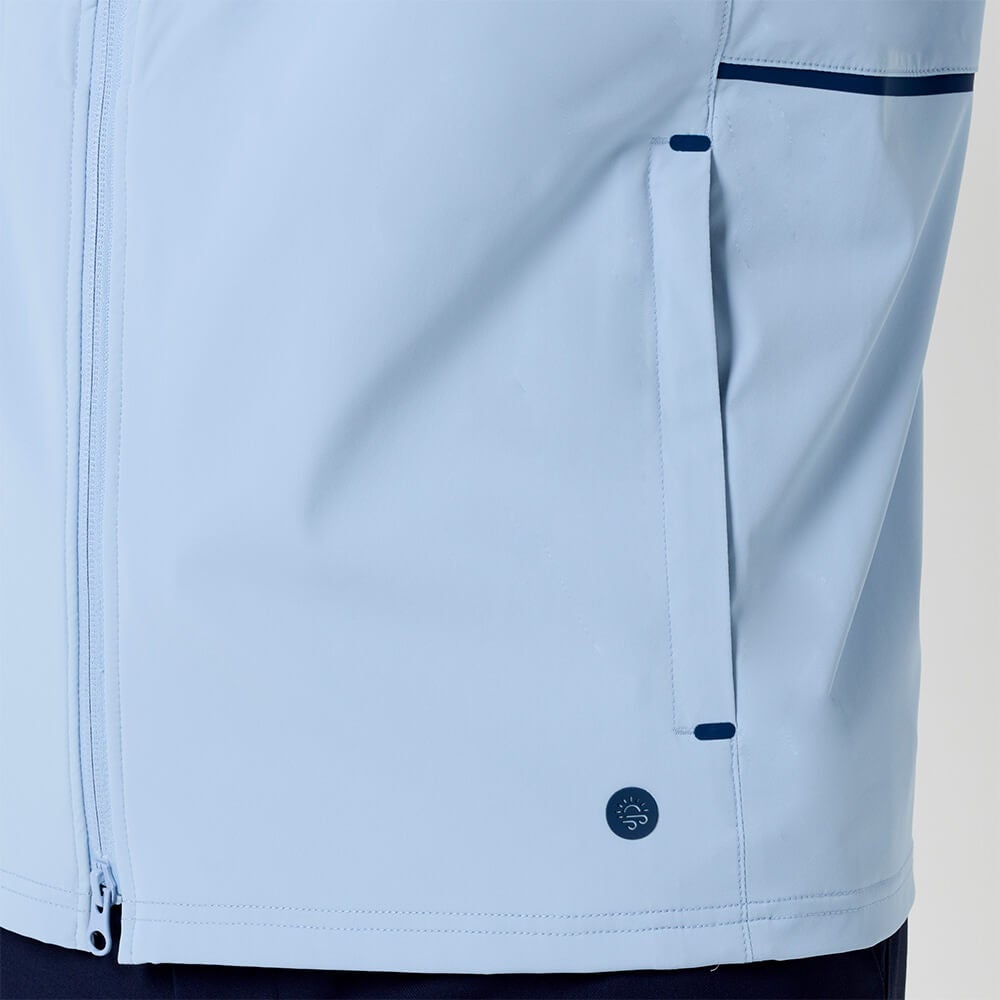 フットジョイ FootJoy　メンズ フルジップ ベスト FJ-S26-M02　2026年モデル 裾・サイドポケット部 ディテール