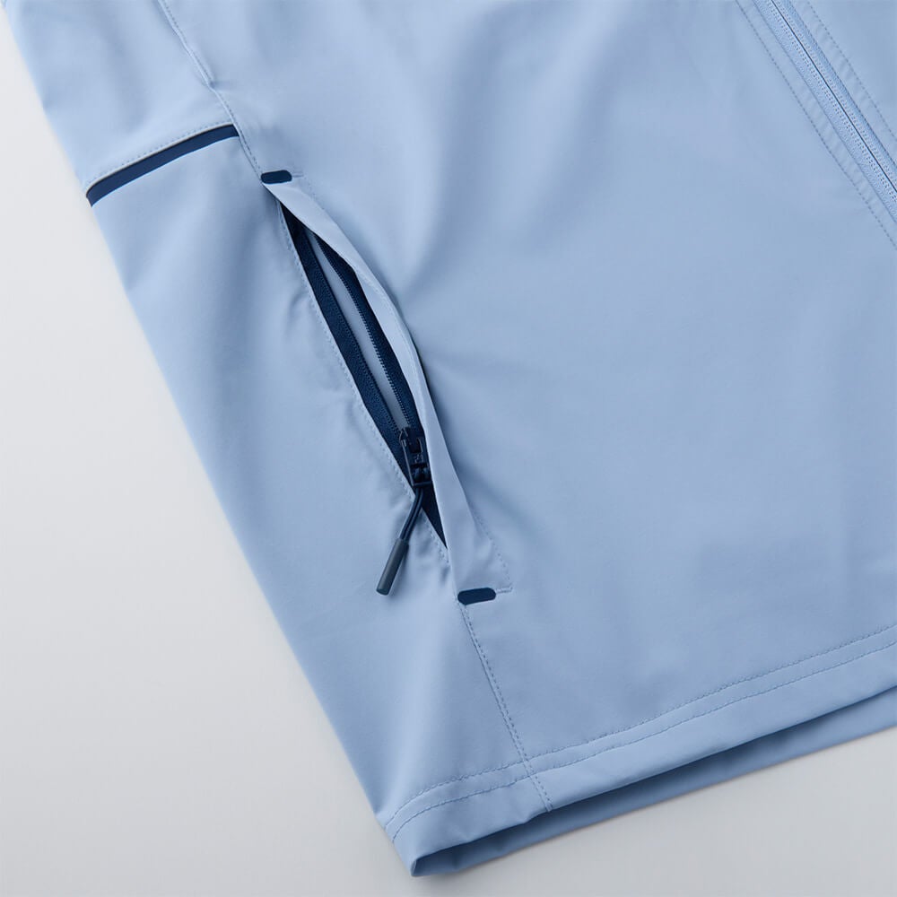 フットジョイ FootJoy　メンズ フルジップ ベスト FJ-S26-M02　2026年モデル サイドポケットファスナー部 ディテール