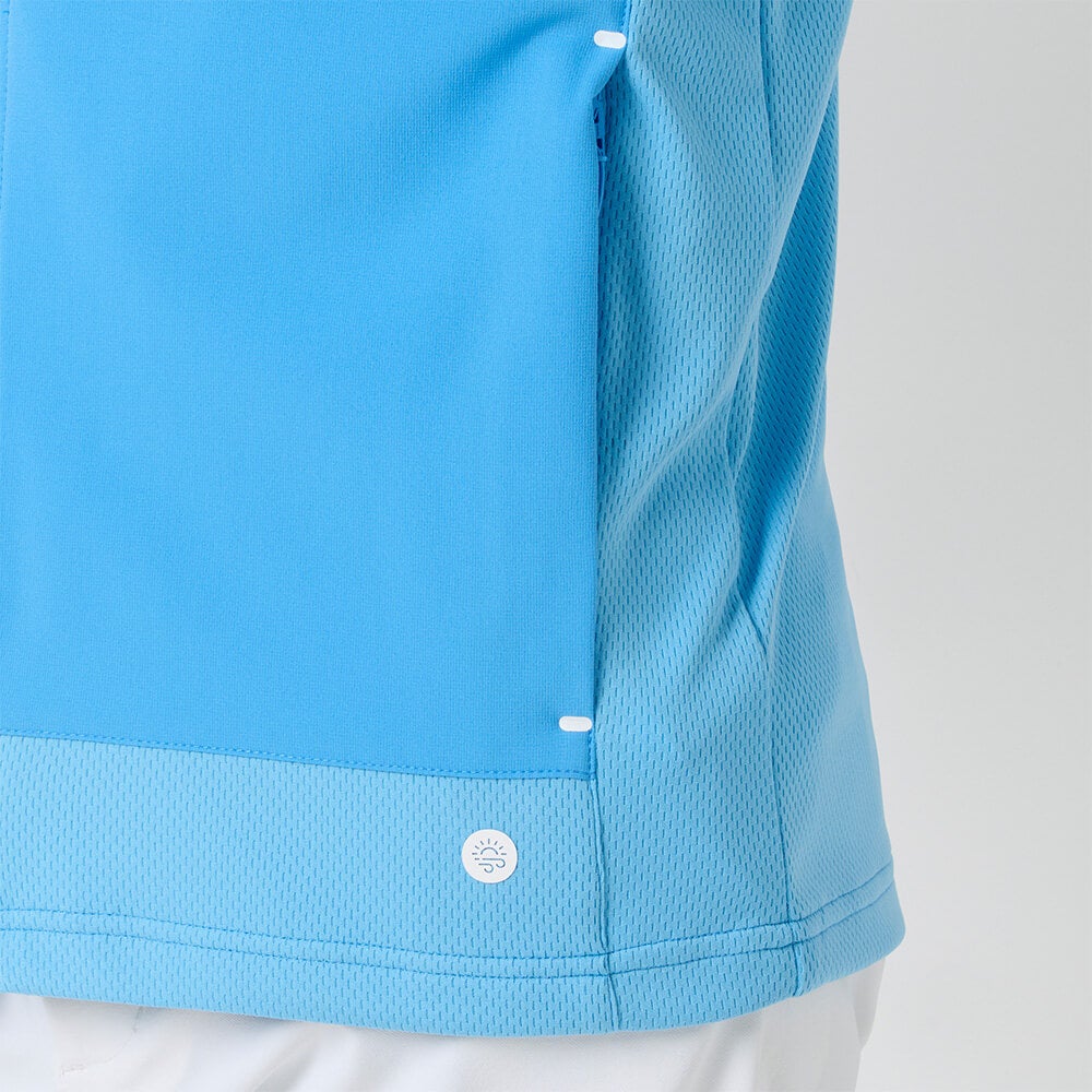 フットジョイ FootJoy　メンズ ハイブリッド フルジップ 長袖 ジャケット FJ-S26-O01　2026年モデル 裾・サイド切替部 ディテール