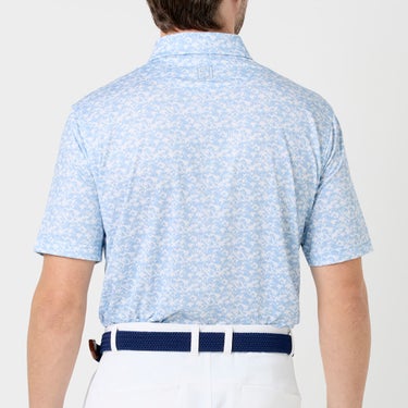 フットジョイ FootJoy　メンズ ヒデゥンパルム ストレッチライル 半袖 ポロシャツ FJ-S26-S03　2026年モデル シャンブレー 背面着用