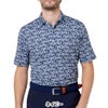 フットジョイ FootJoy　メンズ ヒデゥンパルム ストレッチライル 半袖 ポロシャツ FJ-S26-S03　2026年モデル ネイビー 正面着用