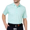 フットジョイ FootJoy　メンズ ヒデゥンパルム ストレッチライル 半袖 ポロシャツ FJ-S26-S03　2026年モデル ミント 正面着用