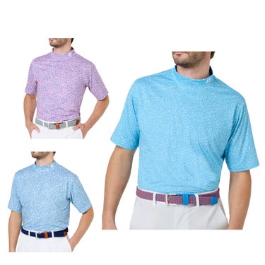 フットジョイ FootJoy　メンズ コンパクトカモ ストレッチライル 半袖 モックネック シャツ FJ-S26-S05　2026年モデル 詳細1