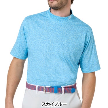 フットジョイ FootJoy　メンズ コンパクトカモ ストレッチライル 半袖 モックネック シャツ FJ-S26-S05　2026年モデル 詳細2