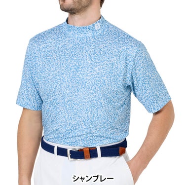 フットジョイ FootJoy　メンズ コンパクトカモ ストレッチライル 半袖 モックネック シャツ FJ-S26-S05　2026年モデル 詳細5