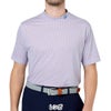 フットジョイ FootJoy　メンズ ノーティカルフラッグ ストレッチライル 半袖 モックネック シャツ FJ-S26-S06　2026年モデル ラベンダー 正面着用