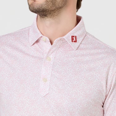 フットジョイ FootJoy　メンズ ウィングチップフローラル ストレッチライル 半袖 ポロシャツ FJ-S26-S07　2026年モデル 詳細14