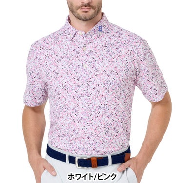 フットジョイ FootJoy　メンズ ウォーターカラー ストレッチ 鹿の子 半袖 ポロシャツ FJ-S26-S08　2026年モデル 詳細5