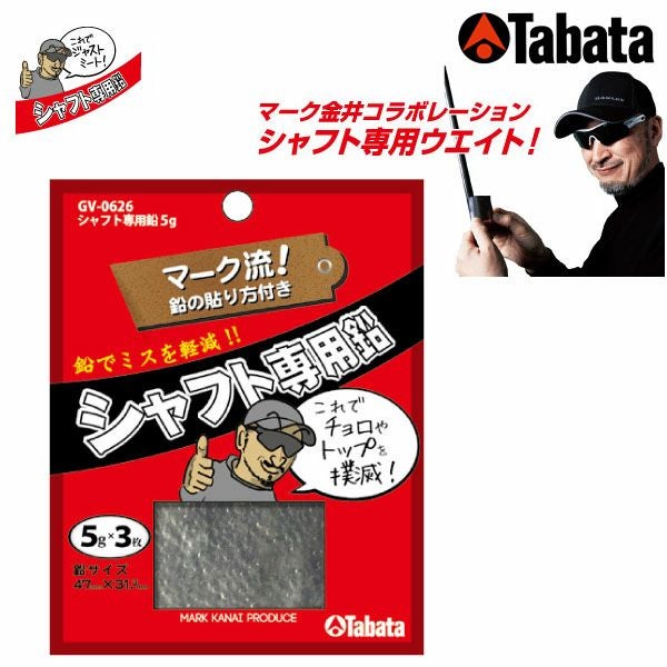 タバタ Tabata シャフト専用鉛 5g GV-0626
