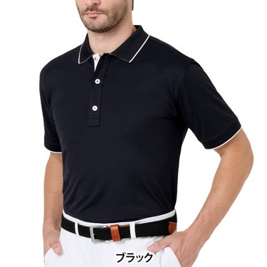 フットジョイ FootJoy　メンズ FJロゴ襟ライン ストレッチ 鹿の子 半袖 ポロシャツ FJ-S26-S09　2026年モデル 詳細2