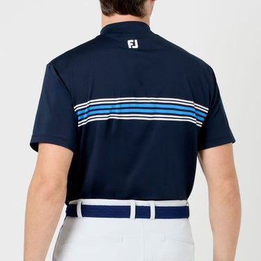 フットジョイ FootJoy　メンズ マルチクーリングメッシュ パネルボーダー 半袖 モックネック シャツ FJ-S26-S15　2026年モデル 詳細3