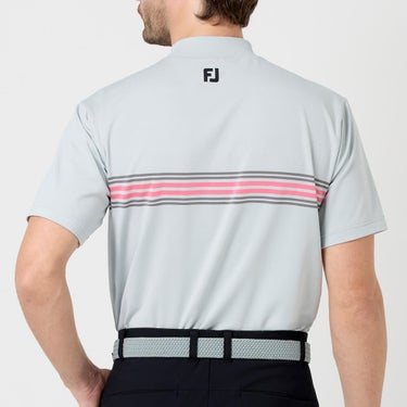 フットジョイ FootJoy　メンズ マルチクーリングメッシュ パネルボーダー 半袖 モックネック シャツ FJ-S26-S15　2026年モデル 詳細5