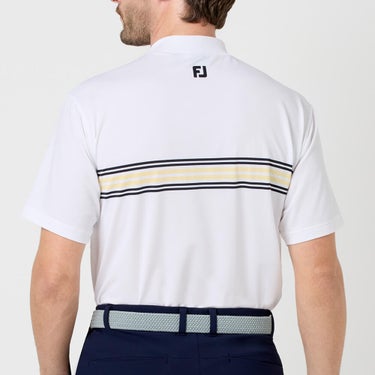 フットジョイ FootJoy　メンズ マルチクーリングメッシュ パネルボーダー 半袖 モックネック シャツ FJ-S26-S15　2026年モデル 詳細11
