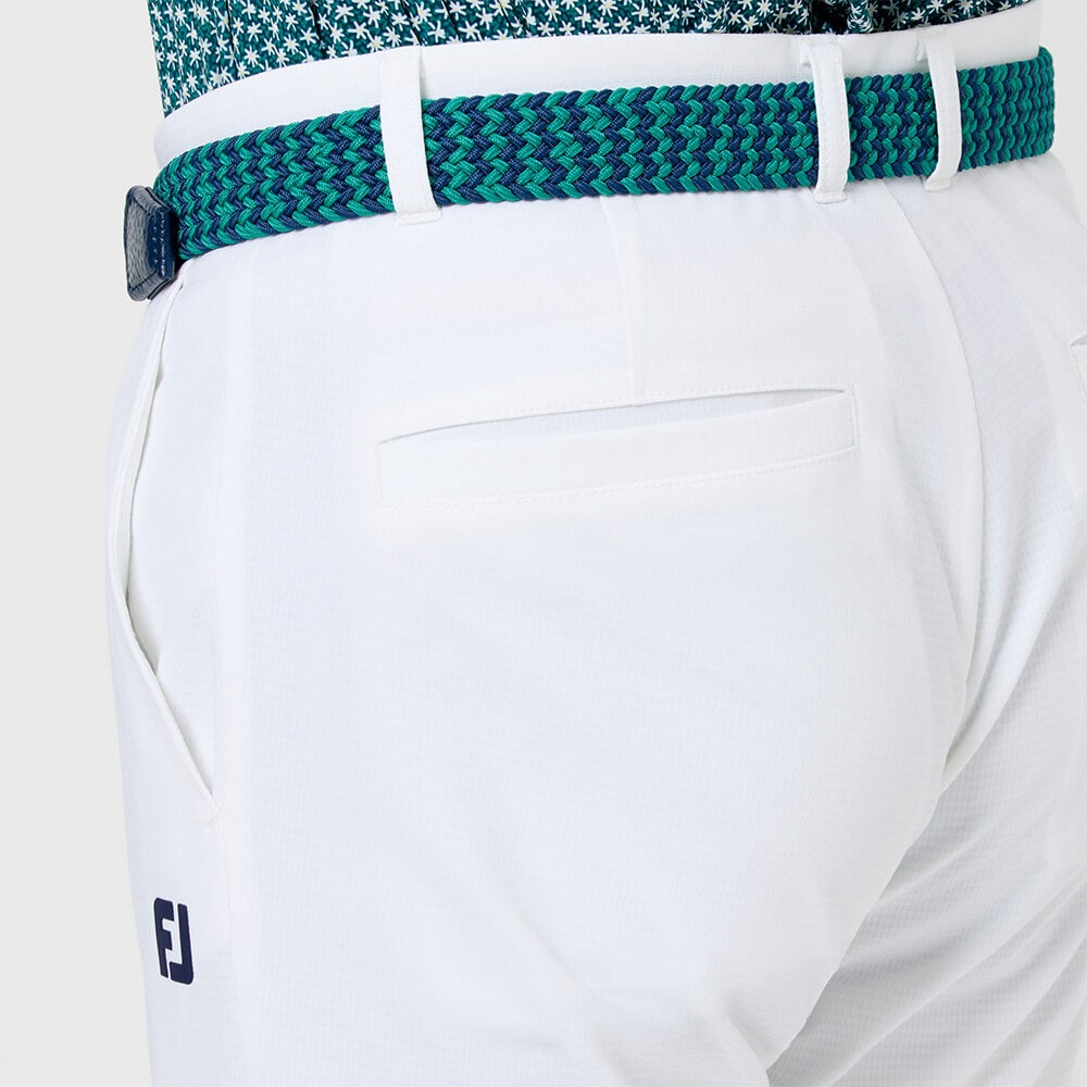 フットジョイ FootJoy　メンズ ハイブリッド 4way ストレッチ クーリング テパードパンツ FJ-S26-P05　2026年モデル 後腰・ポケット部 ディテール
